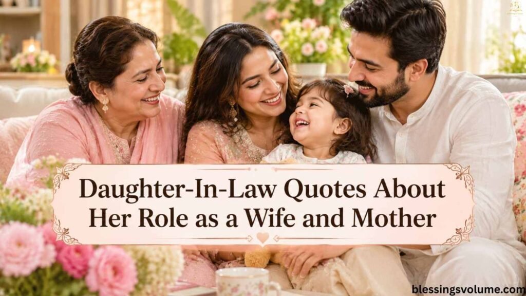Daughter-In-Law Quotes About Her Role as a Wife and Mother