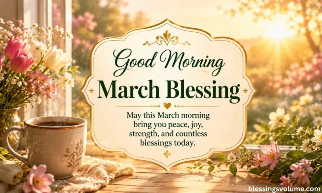 Good Morning March Blessings to Start Each Day with Gratitude