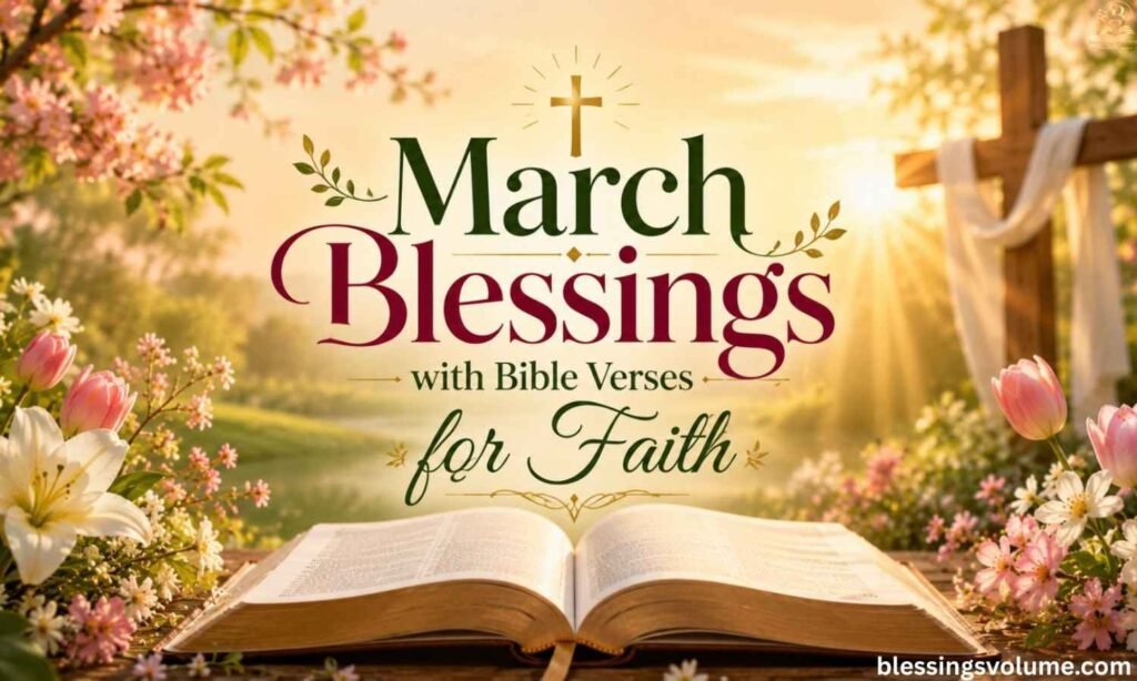 March Blessings with Bible Verses for Faith Strength  Guidance