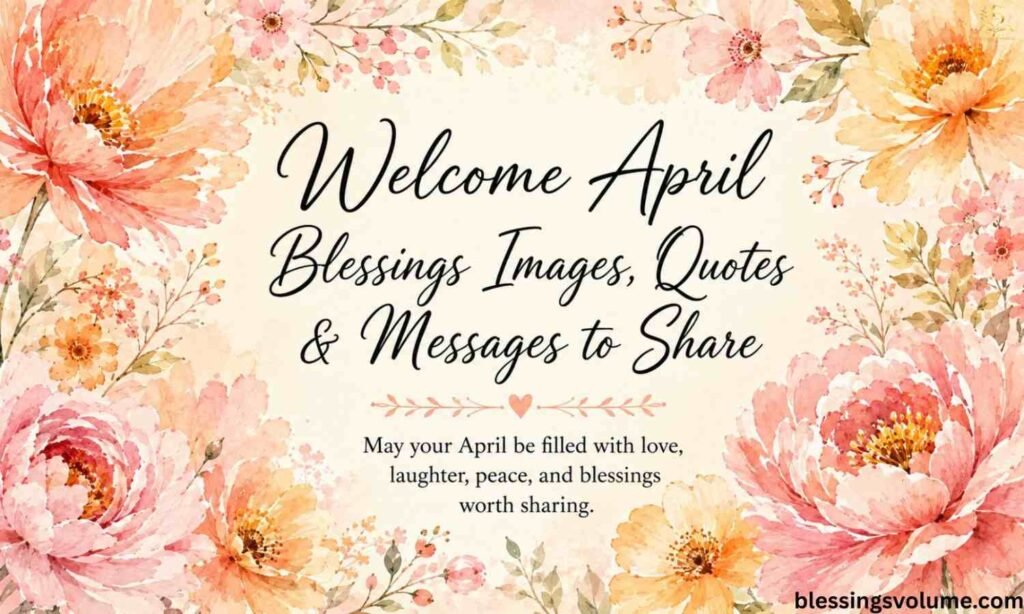 Welcome April Blessings Images Quotes  Messages to Share