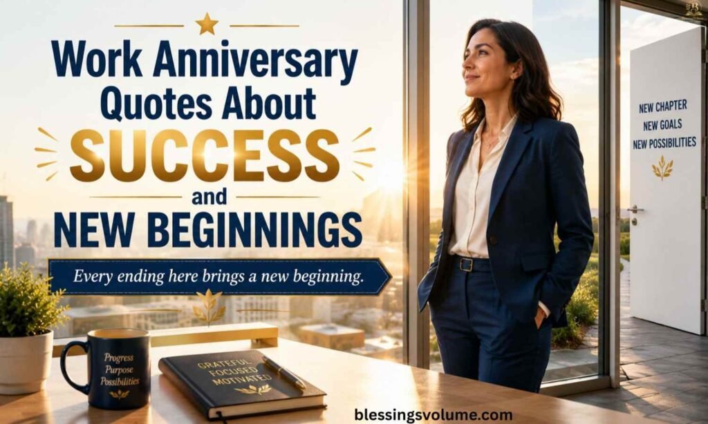 Work Anniversary Quotes About Success and New Beginnings