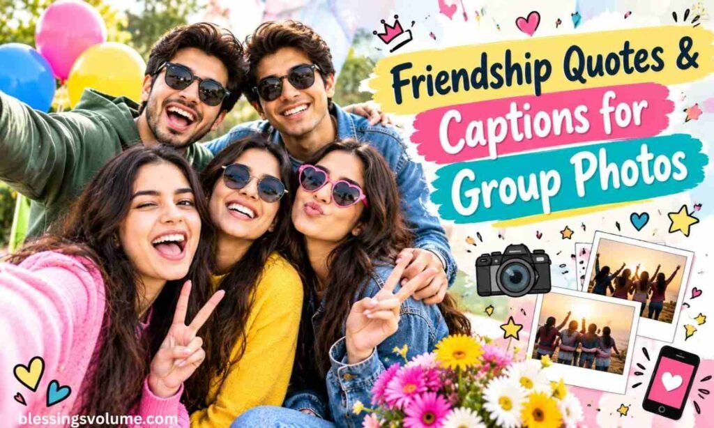 Friendship Quotes  Captions for Group Photos